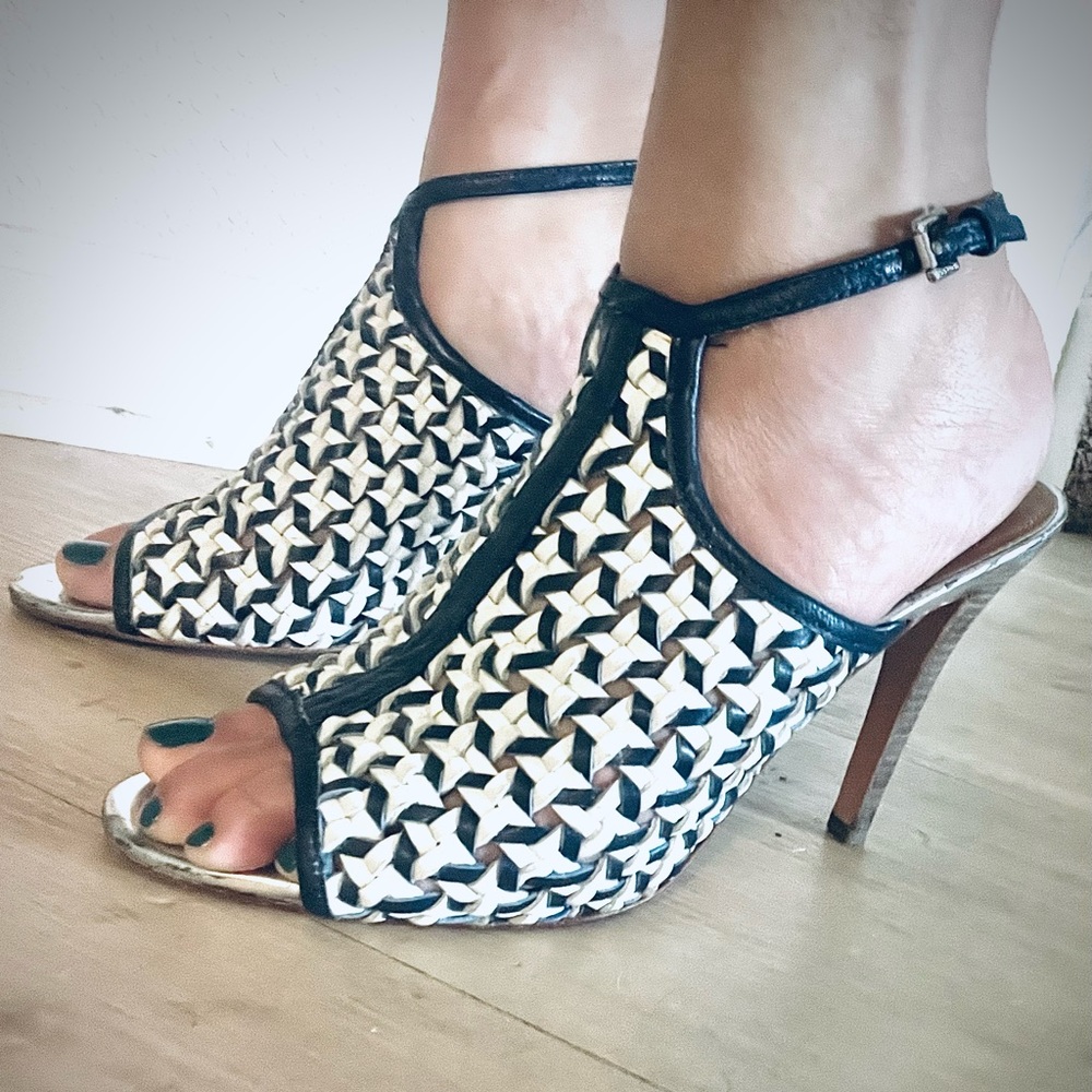 Vintage Coach Leather High Heels Size 10B